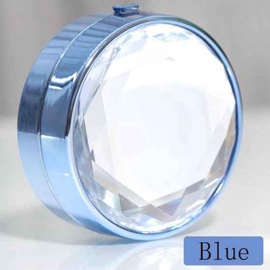 Diamond lens case blue