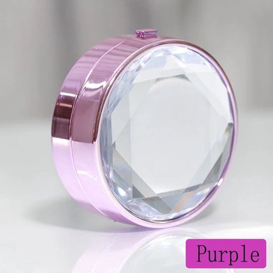 Diamond lens case purple