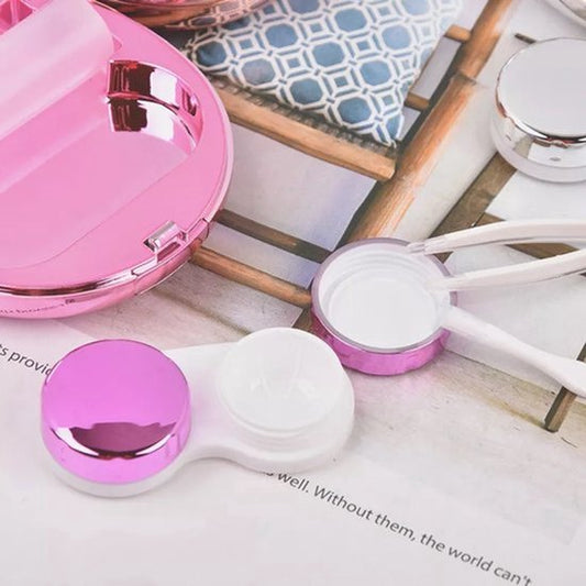Oval lens case Pink