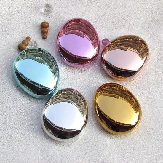 Oval lens case Rose gold