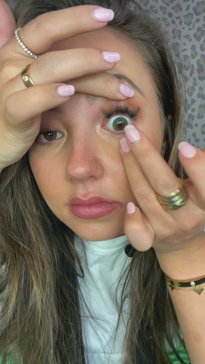 Blisterpack Dezzy's gekleurde jaarlenzen groen